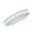 thumbnail image 1 of Rosec Jewels Certified Moissanite Eternity Ring for Women - Moissanite Wedding Band - D-VS1 Quality - with Jewelry Box, 925 Sterling Silver, US 4.00, 1 of 9
