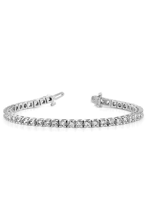 1.25 Carat (Ctw SI1-VS2, E-F) Lab Grown Diamond Tennis Bracelet in 14K White Gold for Women