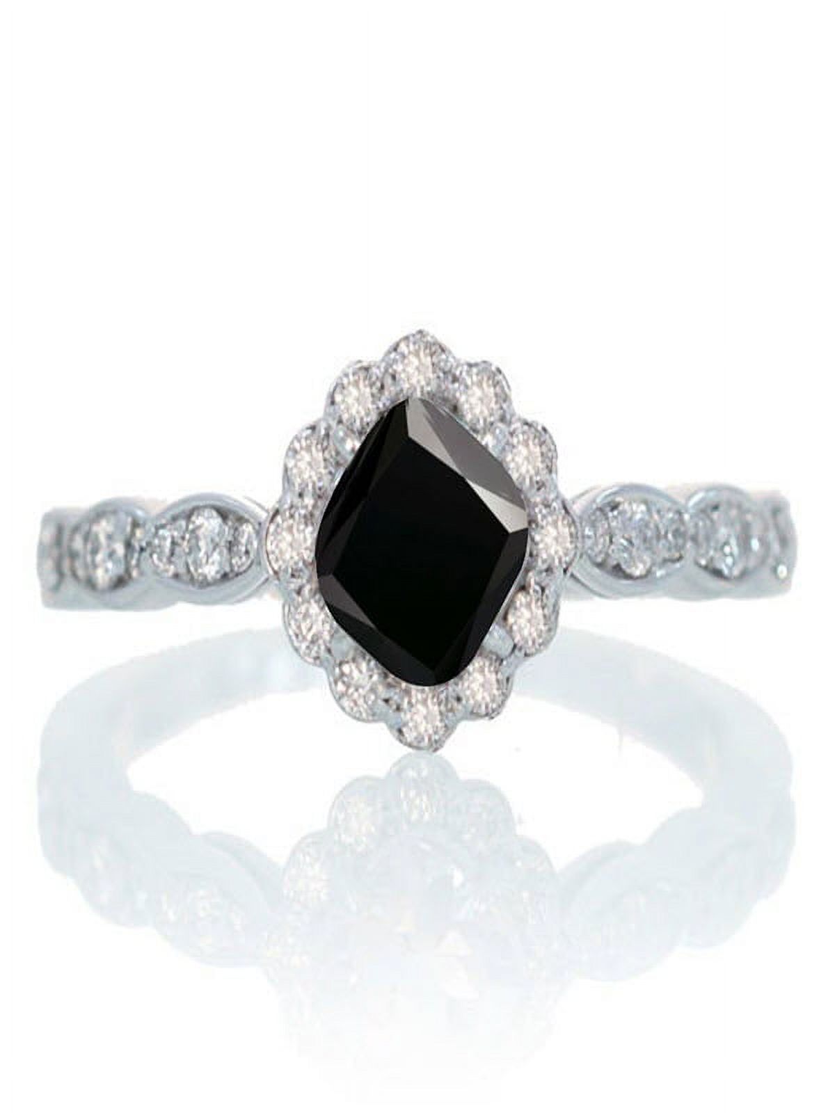 Orecchini A Forma Di Kite Con Diamanti Bianchi E Neri 0,25 Carati - Micro-Pavé, Argento