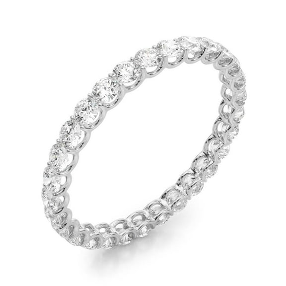 1.25 Ct Diamond Full Eternity Wedding Band 14K Gold