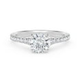 thumbnail image 1 of 1.25 Ct Wonderful Round Natural Moissanite Engagement Rings for her Solid 18K White Gold, 1 of 6