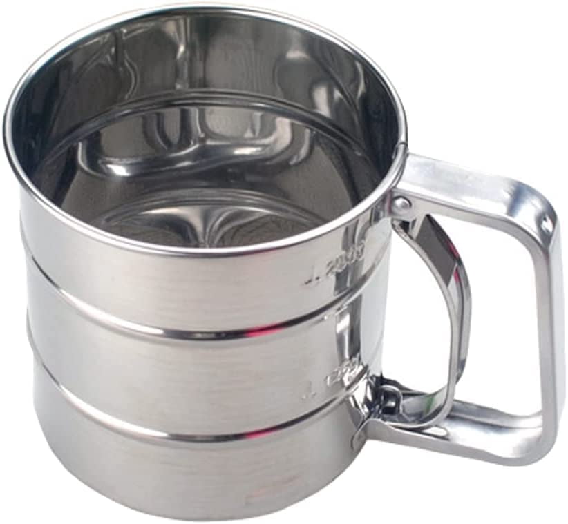 Snifter Backing 1.25 Cup Premium Stainless Steel Flour Sifter for Baking – Baking ...