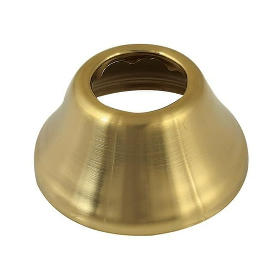 1.25 ID x 3 OD in. Bell Flange, Brushed Brass