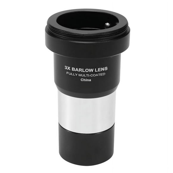 1.25 Inch 3X Barlow Lens Fully Multi-Coated Metal Body with M42 Thread for Standard Telescope Eyepiece