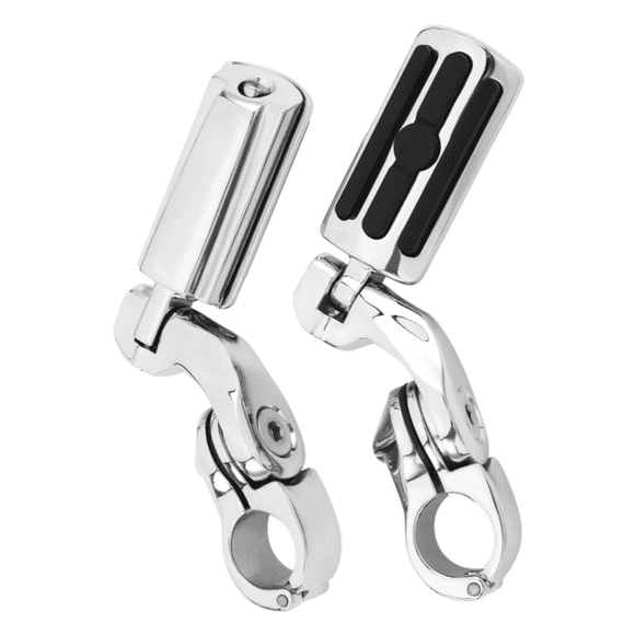 1.25 Inch Motorcycle Highway Bars with Foot Pegs - Compatible with Harley Touring Models, Black Engine Guard Crash Bar