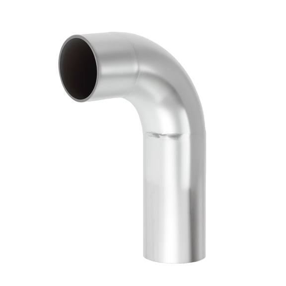 1.25 Inch OD 90 Degree Mandrel Bend Elbow 4" Length Exhaust Elbow Pipe Connector 304 Stainless Steel Extended Pipe Tube for Welding HVAC Stair Handrail Polished Surface 1.5mm Wall