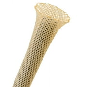 1.25" PET Expandable Braided Sleeving - Color Beige - Length 25FT