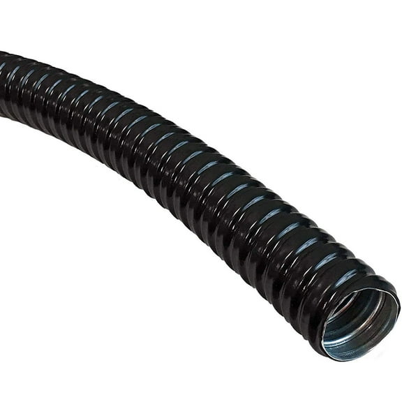1.25" PVC Coated Liquid-Tight Galvanized Steel Flexible Conduit - Length: 250 Feet