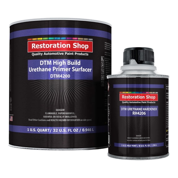 1.25 Quart 2K High Build Primer Automotive Paint Kit - 1 Qt. Gray ...