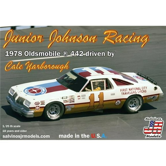 1-25 Scale Junior Johnson Racing 1978 Oldsmobile 442 Driven by Cale Ya Plastic Model Car