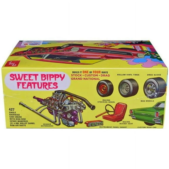 1-25 Scale Skill 2 1966 Ford Galaxie 500 Hardtop Sweet Bippy 4-in-1 Kit Model Kit