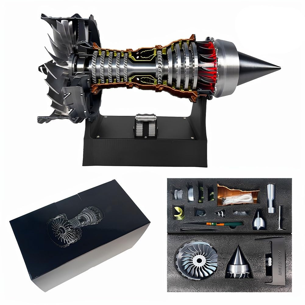 1/25 Simulation Aircraft Turbojet Engine Rotatable Model(11in/28cm), 3D ...