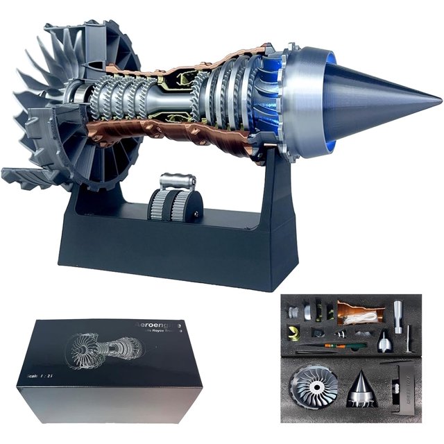 1/25 Simulation Jet Engine Model for Adults, TR900 Turbofan Aircraft ...