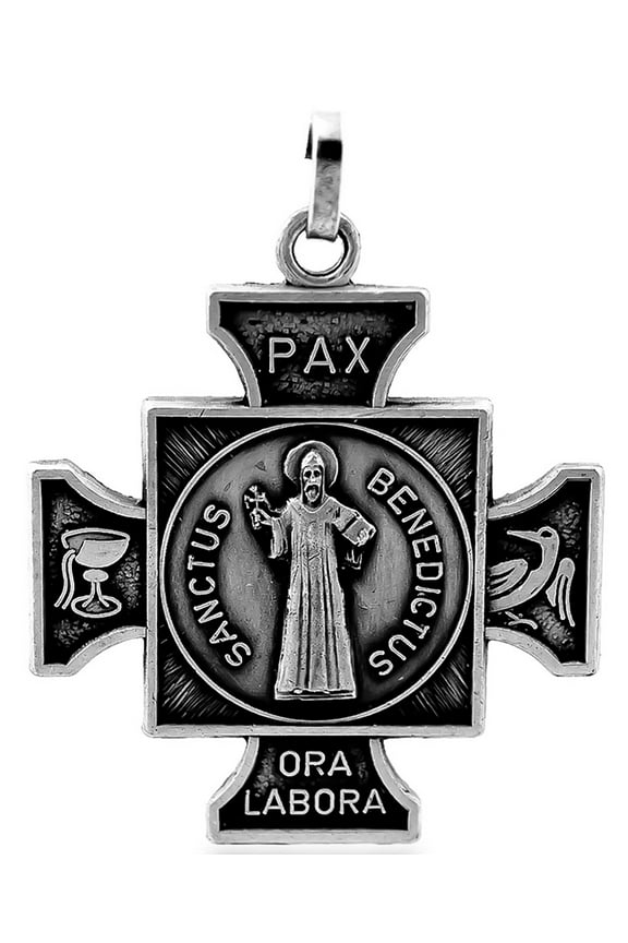 1.25" St. Benedict Medal Cross Pendant