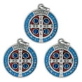thumbnail image 1 of 1.25" St. Benedict Medal with Enamel Inlays (3-Pack), 1 of 2