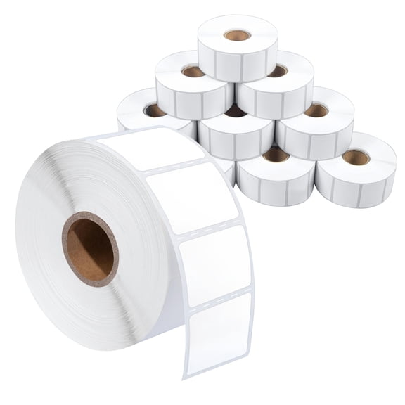 1.25" X 1" Direct Thermal Labels 10 Rolls 13000 Count