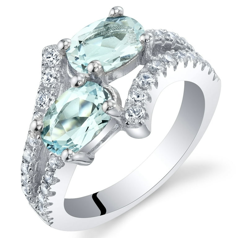 Aquamarine shop ring walmart