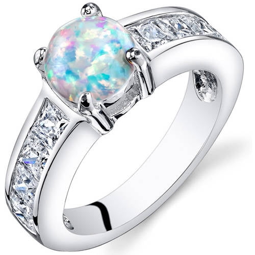 Opal and cubic zirconia ring deals