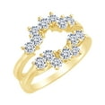 thumbnail image 1 of 1.25 ct White Natural Diamond Enhancer Guard Ring in 14k Yellow Gold, 1 of 1