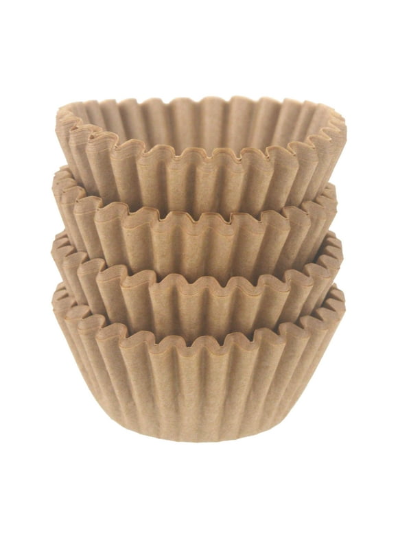 1.25 in Dia Bottom, 100 ct Mini Paper Baking Cup - Kraft Color, Everyday, Baking Cup, Way to Celebrate