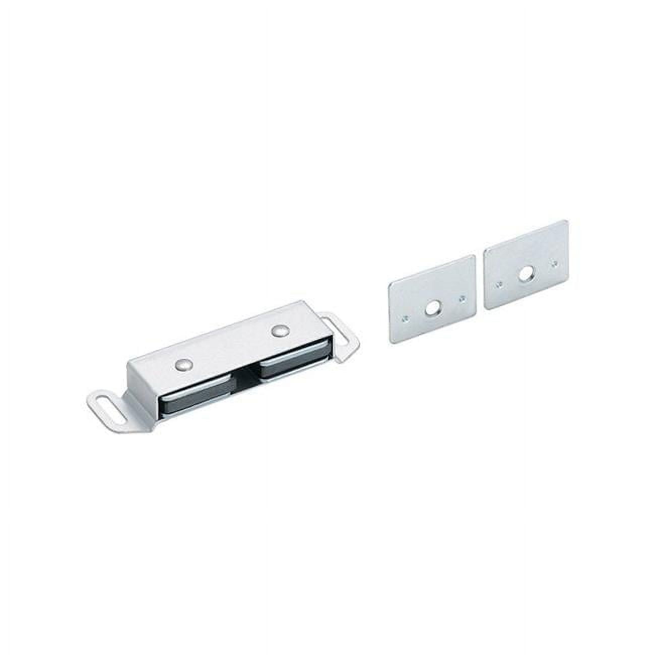 Silver Aluminum Double Magnetic Cabinet Catch