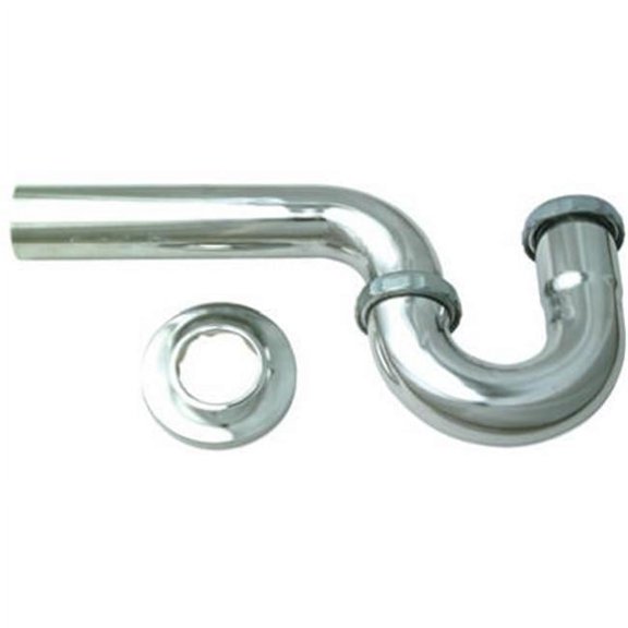 1.25 in. Master Plumber Chrome Lavatory Wall Drain P Trap
