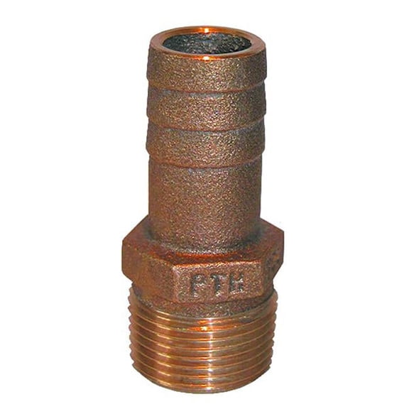 1.25 in. NPT x 1.12 in. ID Bronze Pipe to Hose Straight Fitting