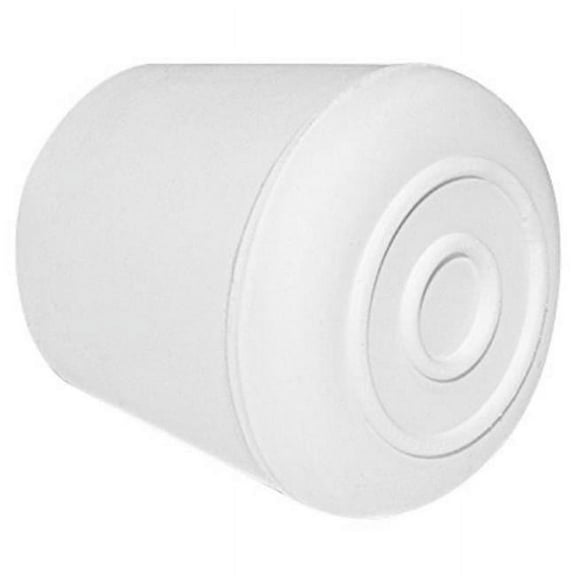 1.25 in. Non-Skid Rubber Furniture Leg Tips, Off White