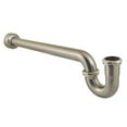 thumbnail image 1 of 1.25 in. P-Trap with Box Flange, 18 in. - 18 Gauge, Brushed Nickel, 1 of 1