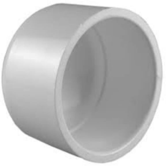 1.25 in. Schedule 40 Domed Caps, White