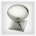 thumbnail image 1 of 1.25 in. Square Base Round Cabinet Knob, Satin Nickel, 1 of 1