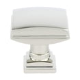 thumbnail image 1 of 1.25 in. dia. Tailored Traditional Knob with Polished Nickel, 1 of 1