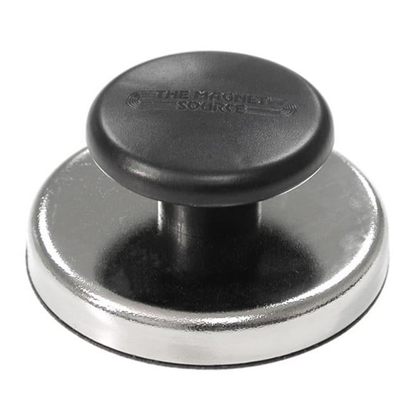 1.25 x 2.65 in. 25 lbs Pull Knob Magnet, Black