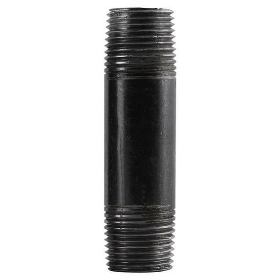 1.25 x 6 in. Nipple, Black