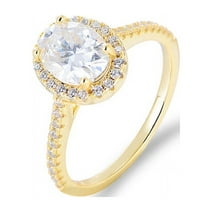 1.25Ct Diamond Rings for Women - Oval Cut 14k Gold Ring - Engagement Rings & Wedding Rings for Women