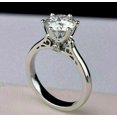 thumbnail image 1 of 1.25Ct Round Cut Simulated Diamond Solitaire Engagement Wedding Ring 14K White Gold Plated, 1 of 3