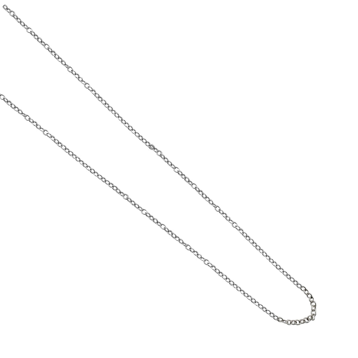 Mauli Jewels Women’s 18" Italian 1.25MM Cable Chain – 14K White Gold Plated 925 Sterling Silver Adjustable Necklace