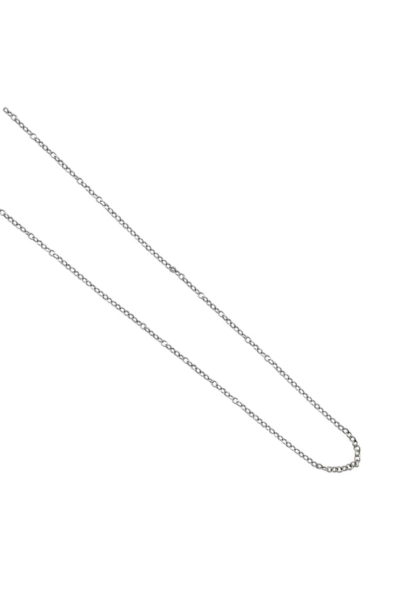 Women’s 18" Italian 1.25MM Cable Chain – 14K White Gold Plated 925 Sterling Silver Adjustable Necklace