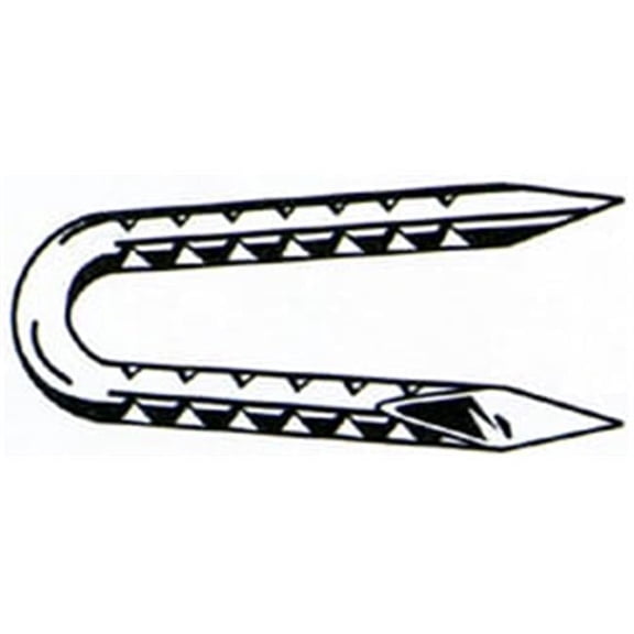 1-.25in. Fence Staples Fence Staples - Galvanized Steel - 1.25in. Length - 50 lb Box - Barbed Design
