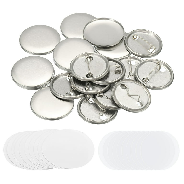 1.25inch Blank Button Making Supplies,10Pcs Badge Parts for Button Maker  Machine
