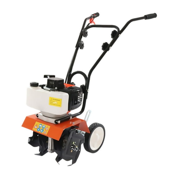 1.25kw Gas Powered Cultivator High-Powered, Adjustable Height, Low Noise, Durable Steel Blade Tiller