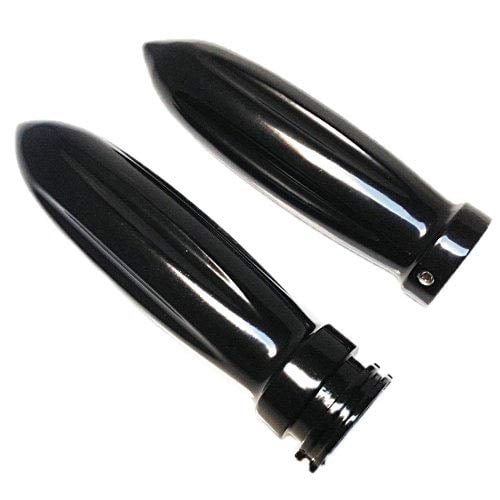 1" 25mm Handlebar Hand Grips For Harley Honda Kawasaki Suzuki Yamaha Cruiser Chopper Cafe Racer Custom (Black)