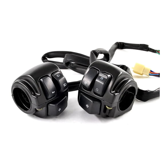 1" 25mm Motorcycle Handlebar Control Switch For Harley Dyna Softail Sportster V-Rod 1996-2012 Chrome/ Black Handle Switche