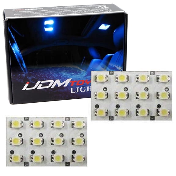 1.25x0.8-Inch Universal Fit 12-SMD LED PCB Board Panels For Car Interior Map Dome Cargo/Trunk Area Light, Blue