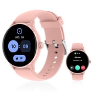 1.26" Smart Watch Men Womens with 123 Sports Modes, 220mAh Custom Watch Faces, IP68 Water-Resistant, Compatible with Android and iOS Pink