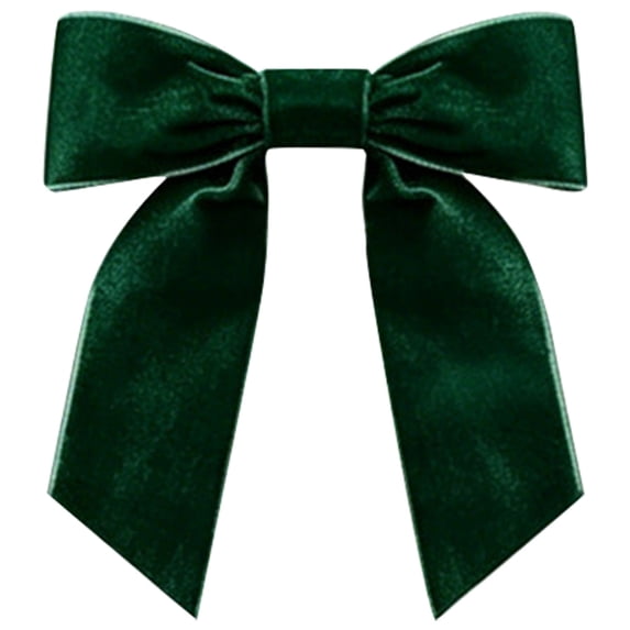 1.26" Velvet Pre-Tied Knot Bow | Oimcto Finished Velvet Bow for Christmas Tree, Wreath, Gift Packaging & Wedding DIY