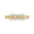 thumbnail image 1 of 1.26 ctw Wedding Band for Women - 14K Yellow Gold Natural Morganite Stackable Eternity Ring, 1 of 6
