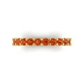 thumbnail image 1 of 1.26 ctw Wedding Band for Women - 14K Yellow Gold Simulated Red Diamond Stackable Eternity Ring, 1 of 6