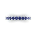 thumbnail image 1 of 1.26 ctw Wedding Band for Women - 18K White Gold Simulated Tanzanite Stackable Eternity Ring, 1 of 6