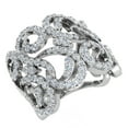 thumbnail image 1 of 1.27 CT TW Fashion Band Filigree Diamond Cocktail Ring 14K White Gold, 1 of 5